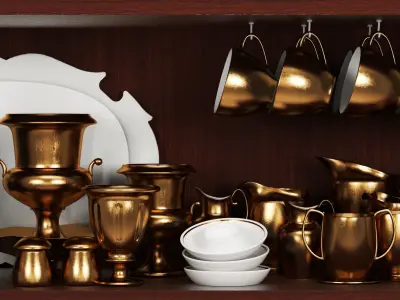 Set-195 Kitchen 2 3D model