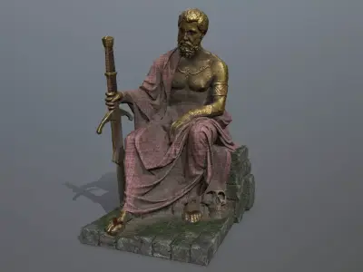 statue 2 Low-poly 3D model