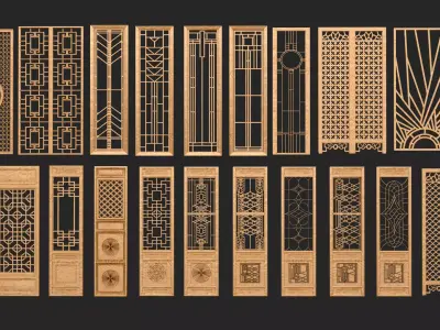 Decorative Door Element 3D model