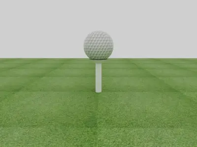 Golf Ball Low-poly 3D model