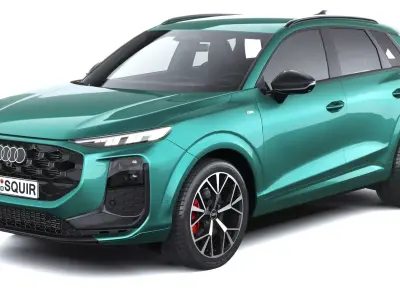 Audi Q3 S-Line 2026 with interior Low-poly 3D model