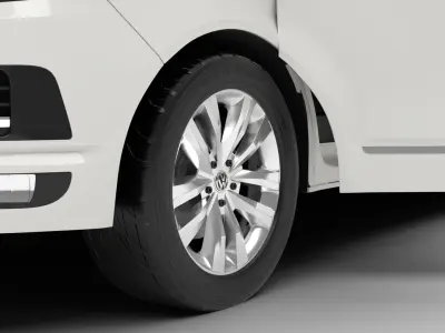 Volkswagen Tranporter T6 Multivan 2019 HQ 3d model  3D model