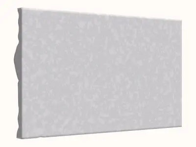 Layered Travertine Wall Panel 3D model