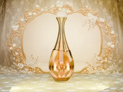 Dior jadore and Sauvage perfume 3D model and Animation  Low-poly 3D model