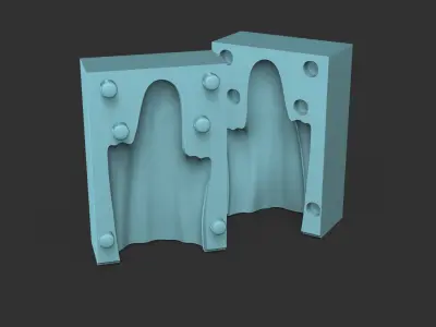 03 Ghosts Candle Molds - Halloween Craft Tool Molding 3D print model