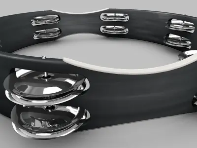 Tambourine model 3D model