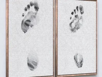 Photo Frames-Set 02 3D model