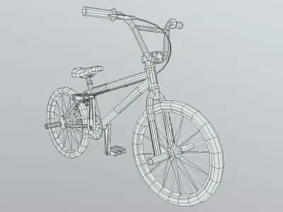 Mongoose BMX Bike Low-poly 3D model