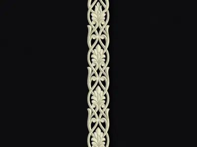 Central decor ornament for furniture 3D model 161