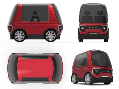 Electric concept  car ROBOID 3D model