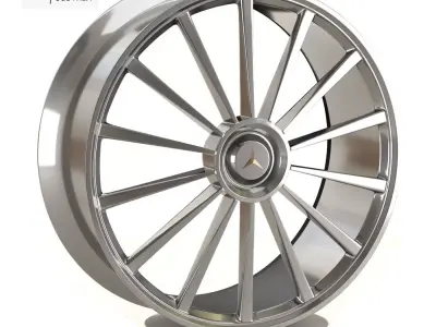 car-wheel silver wheel 3D model