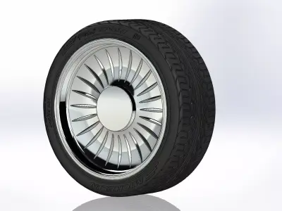 Custom wheels Colorado Customs The Caddy 20inch for scale model 3D print model