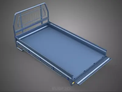 REAR GATE TAILGATE BODY DOOR PICKUP DROP SIDE LOAD BED TRUCK CAR 3D model