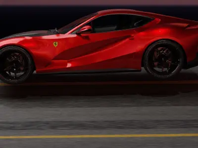 Ferrari red 3D model purchase