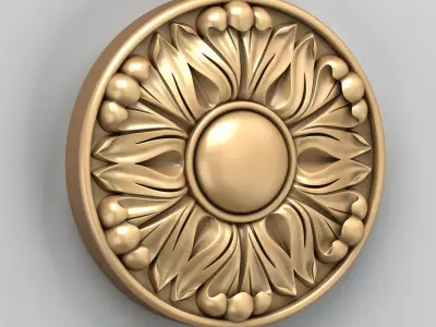 Round rosette 033 3D model