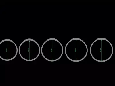 Elagent Gold Filigree Ring with Blue Enamel - Sizes Included 3D print model