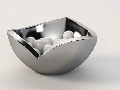 Nambe Love Bowl Table Decor Centerpiece 3D model