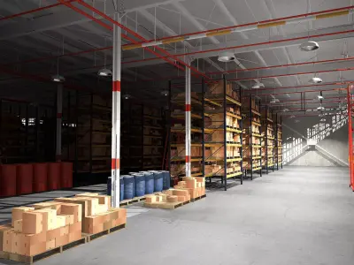 Warehouse 01 3D model