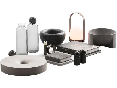 115 decorative set 028 japan style decor P02 3D model