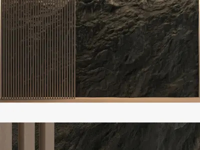 Decorative wall panel set 57 3D model