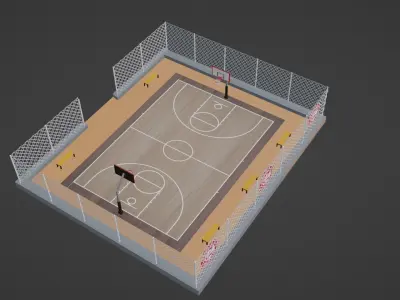 Basketball Stadium - Atlanta Hawks Low-poly 3D model