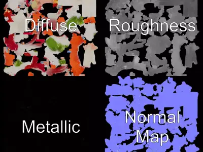 Colorful Feather Costume model pack Low-poly 3D model