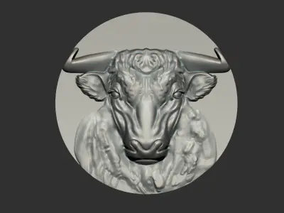 bull head 3D print model