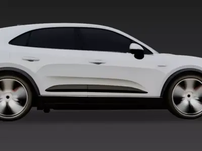 Porsche Macan 2024 - High-Poly Realistic 3D Model 3D model
