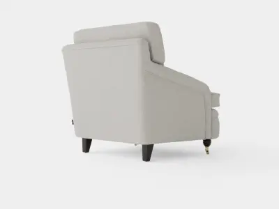 Howard armchair sand Low-poly 3D model
