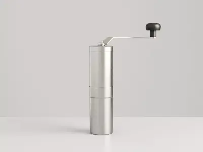 Coffee Grinder Brushed Metal 3D model