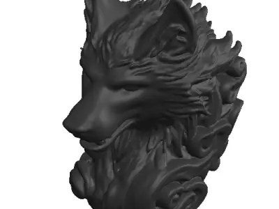 Realistic Wolf 3D Model Low-poly 3D model