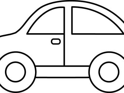 Schematic car cookie cutter 3D print model