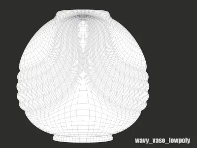 Wavy Vase 3D print model