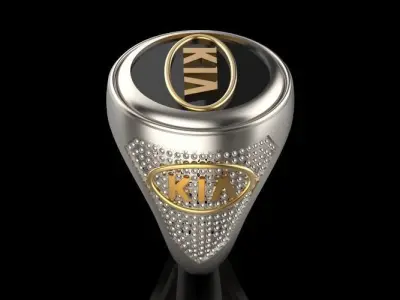 Kia ring Silver Gold  Print 3D print model