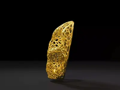Mask Voronoi 3D print model