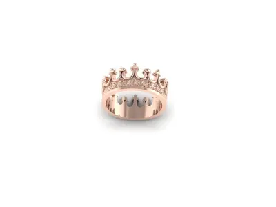 CROWN RING 3D print model