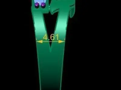 Stylish Names Diamond Ring 3d Printable model 3D print model