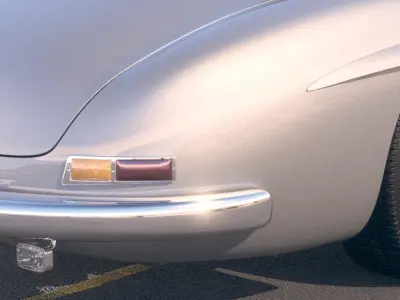 Mercedes 300SL Gullwing w198 1955 3D model