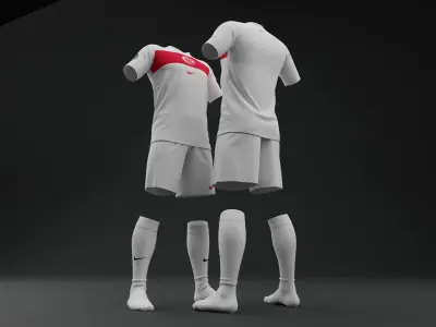 Turkiye 2024 Away Jersey 3D model