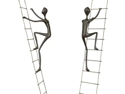 Walker Abstract Sculpture 3d model Low-poly 3D model