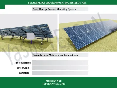 SOLAR ENERGY GROUND MOUNTED INSTALLATION-CATALOG-2 3D model
