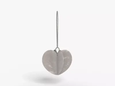 Deco Ornam Heart Low-poly 3D model