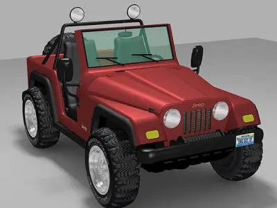 Jeep SUV 4x4 Wrangler 3D model