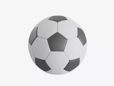 Soccer Ball 2K Resolution Low-poly 3D model