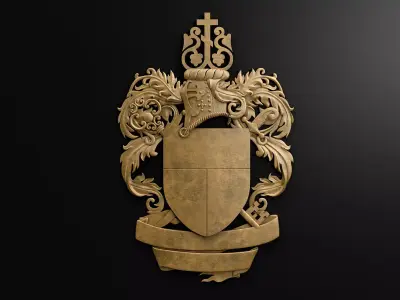 Coat of arms 3D model