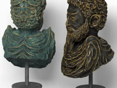 Decor Set Sculpture 23  3D model