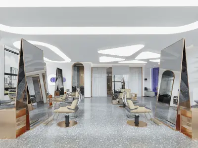 Modern Hair salon 3D model