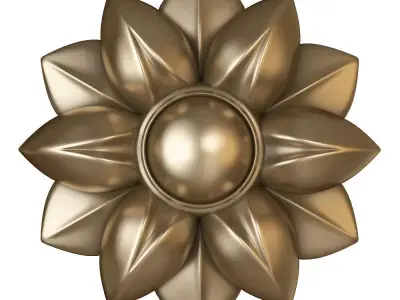 cnc flower rosette 3D print model