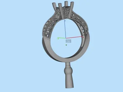 gold ring code 25 3D print model