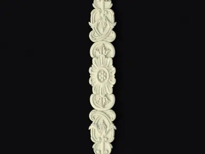 Central decor ornament for furniture 3D model 632